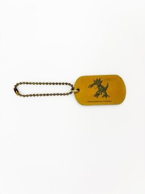 1998 Pokemon Golduck Dog Tag Key Chain Tag Got To Catch Them All #55